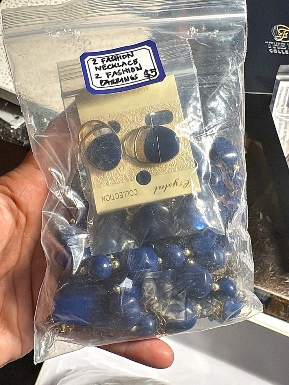 Blue Beaded Fashion Jewelry